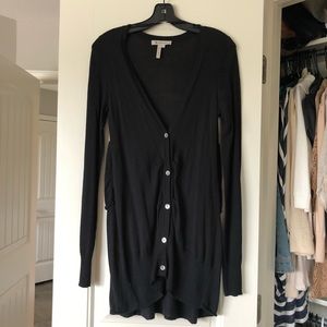 BCBG Generation Black Layered Cardigan Small